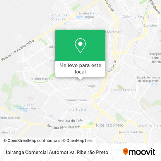 Ipiranga Comercial Automotiva mapa