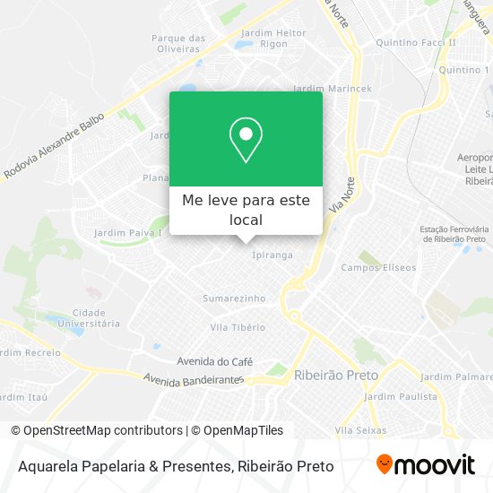 Aquarela Papelaria & Presentes mapa