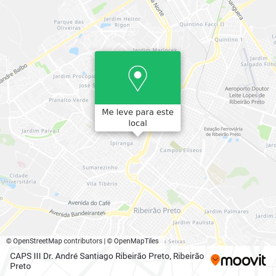 CAPS III Dr. André Santiago Ribeirão Preto mapa