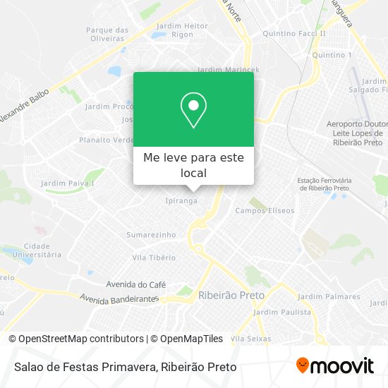 Salao de Festas Primavera mapa