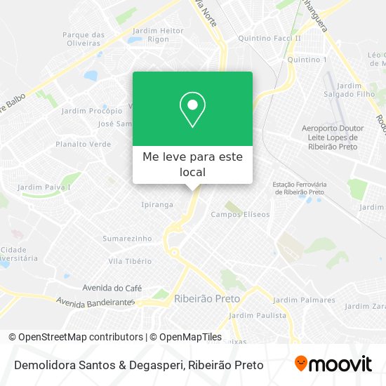 Demolidora Santos & Degasperi mapa