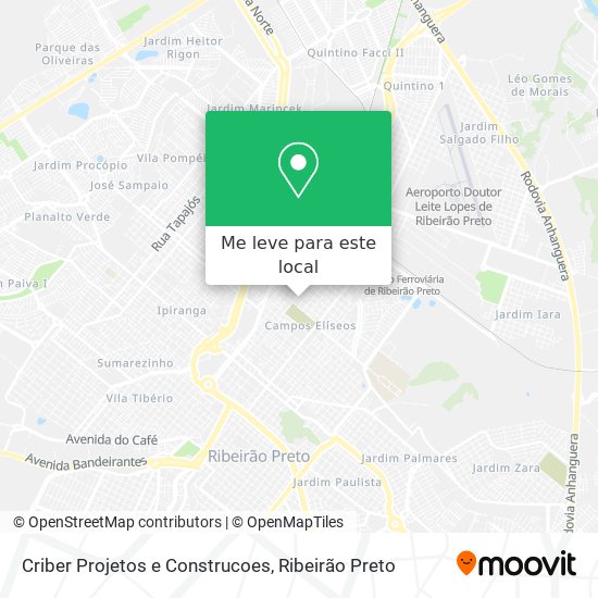 Criber Projetos e Construcoes mapa
