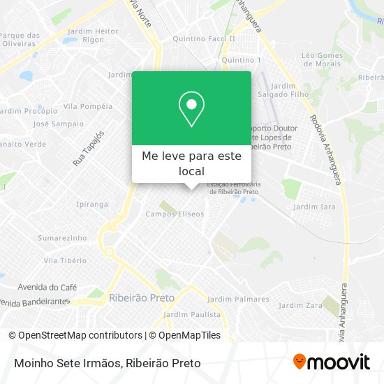 Moinho Sete Irmãos mapa