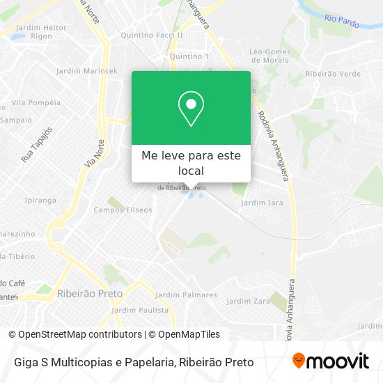 Giga S Multicopias e Papelaria mapa