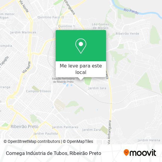 Comega Indústria de Tubos mapa