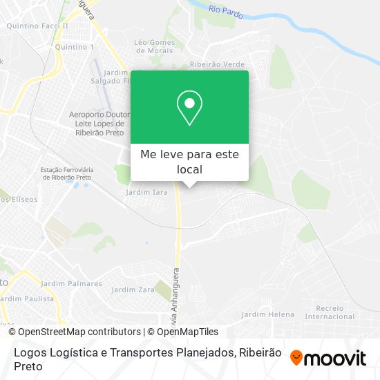 Logos Logística e Transportes Planejados mapa