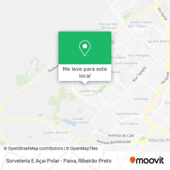 Sorveteria E Açai Polar - Paiva mapa