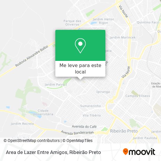 Area de Lazer Entre Amigos mapa