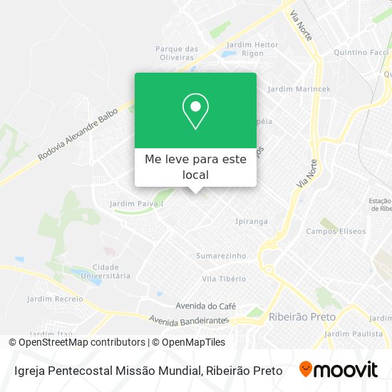 Igreja Pentecostal Missão Mundial mapa