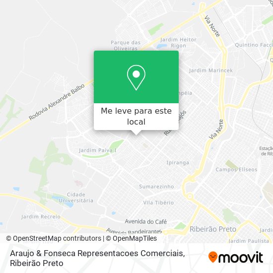 Araujo & Fonseca Representacoes Comerciais mapa