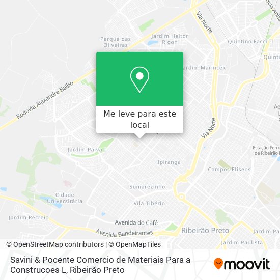 Savini & Pocente Comercio de Materiais Para a Construcoes L mapa