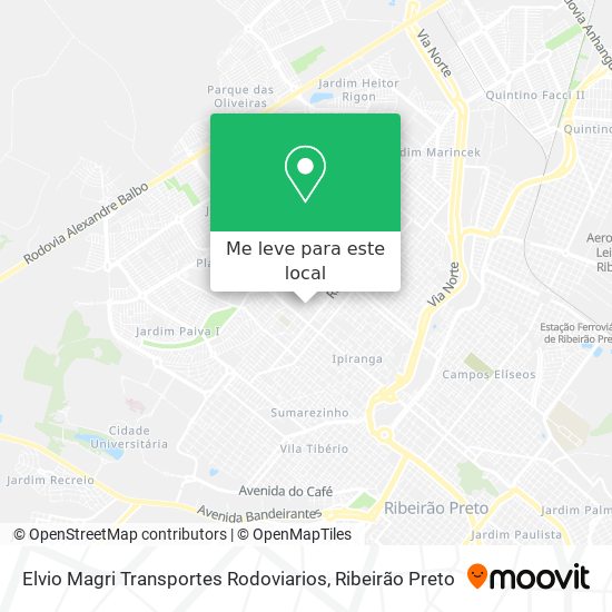 Elvio Magri Transportes Rodoviarios mapa