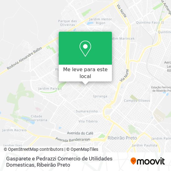 Gasparete e Pedrazzi Comercio de Utilidades Domesticas mapa