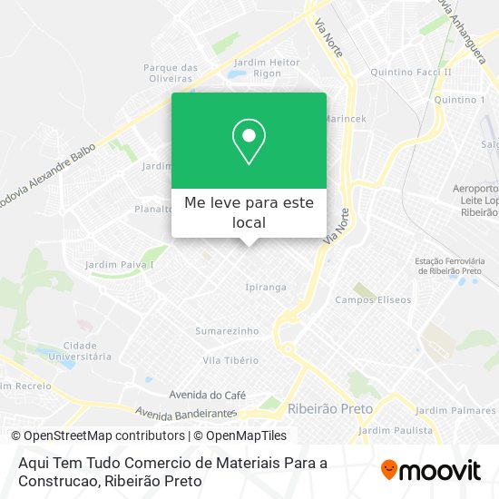 Aqui Tem Tudo Comercio de Materiais Para a Construcao mapa