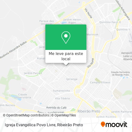 Igreja Evangélica Povo Livre mapa