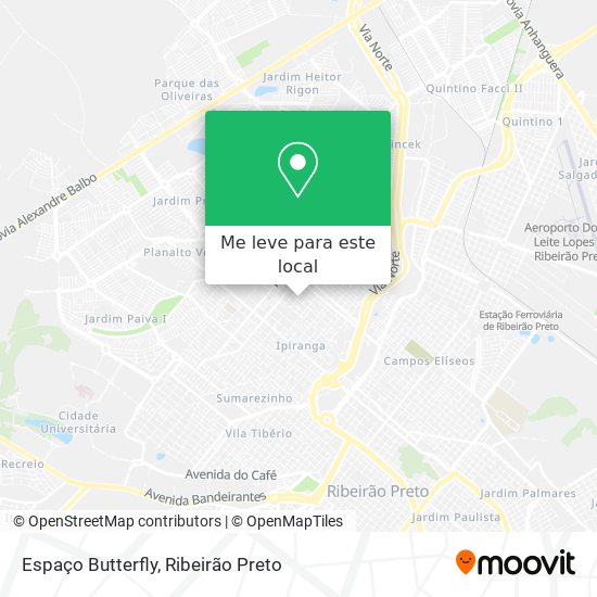 Espaço Butterfly mapa