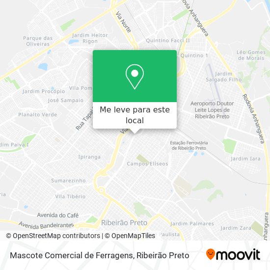 Mascote Comercial de Ferragens mapa