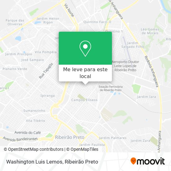 Washington Luis Lemos mapa