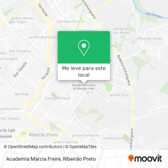 Academia Márcia Freire mapa