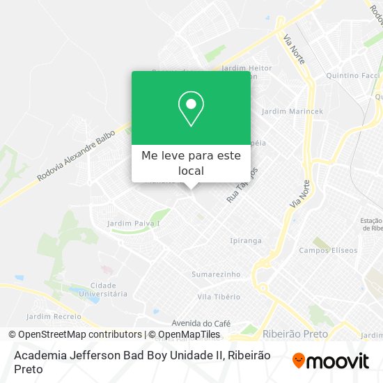 Academia Jefferson Bad Boy Unidade II mapa