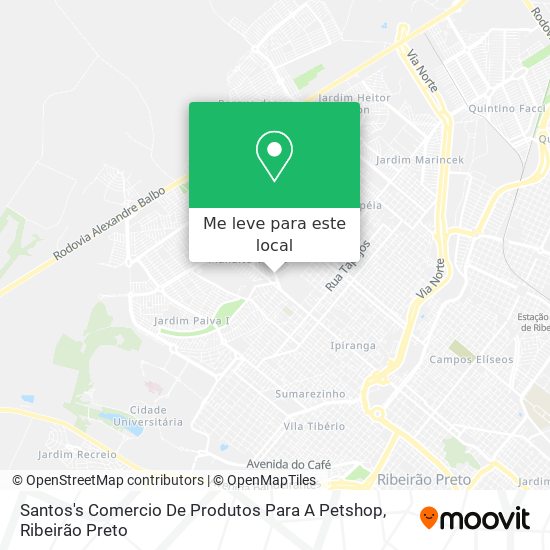 Santos's Comercio De Produtos Para A Petshop mapa