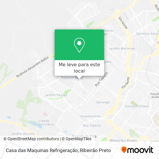 Casa das Maquinas Refrigeração mapa