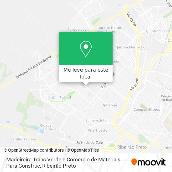 Madeireira Trans Verde e Comercio de Materiais Para Construc mapa