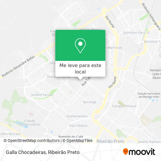 Galla Chocadeiras mapa