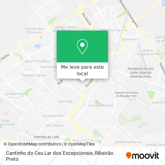Cantinho do Ceu Lar dos Excepcionais mapa