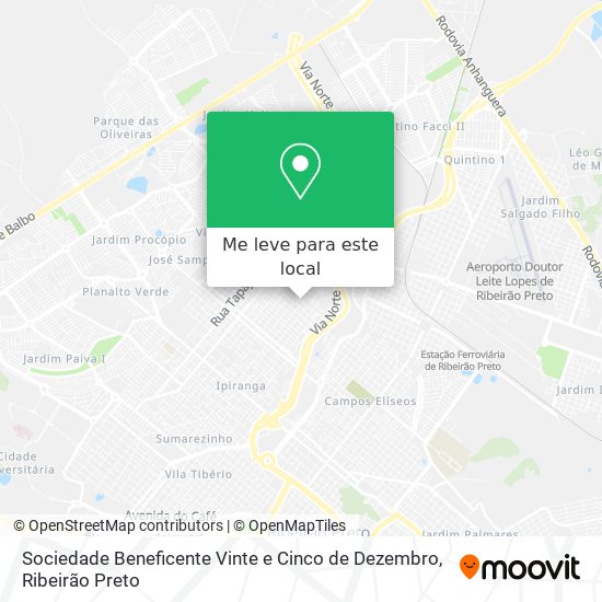 Sociedade Beneficente Vinte e Cinco de Dezembro mapa