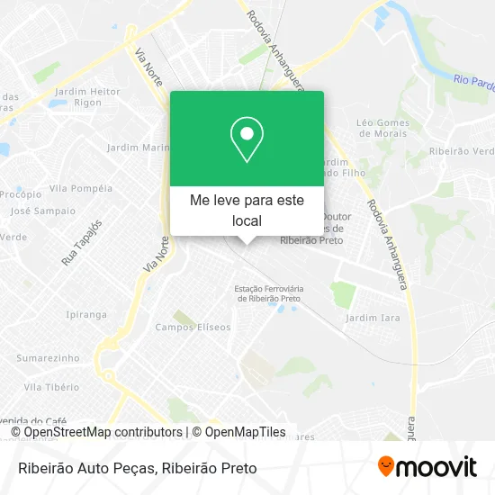 Ribeirão Auto Peças mapa