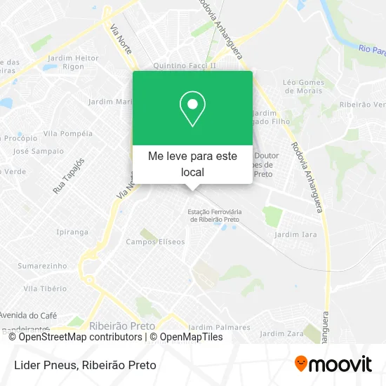 Lider Pneus mapa