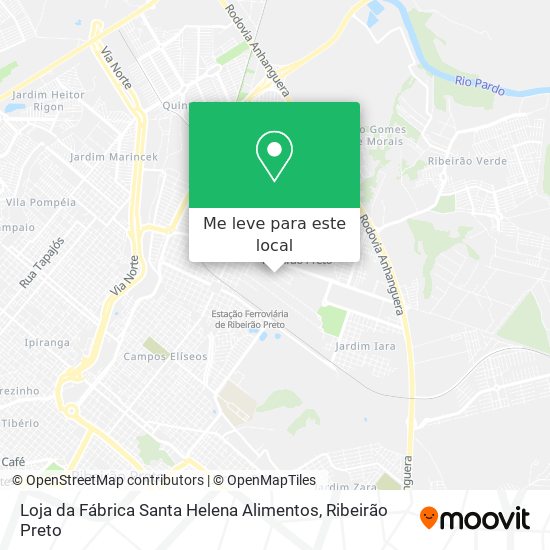 Loja da Fábrica Santa Helena Alimentos mapa