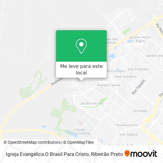 Igreja Evangélica O Brasil Para Cristo mapa