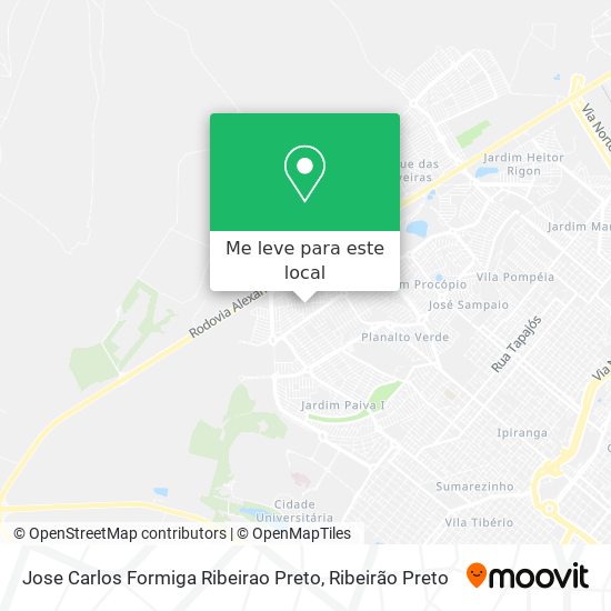 Jose Carlos Formiga Ribeirao Preto mapa