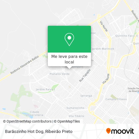 Barãozinho Hot Dog mapa