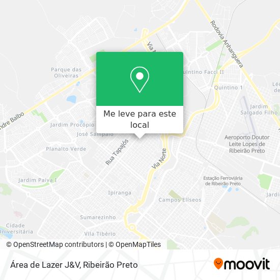Área de Lazer J&V mapa