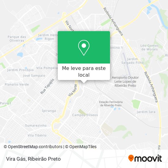 Vira Gás mapa