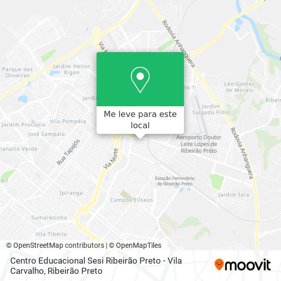 Centro Educacional Sesi Ribeirão Preto - Vila Carvalho mapa