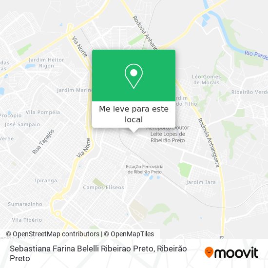 Sebastiana Farina Belelli Ribeirao Preto mapa