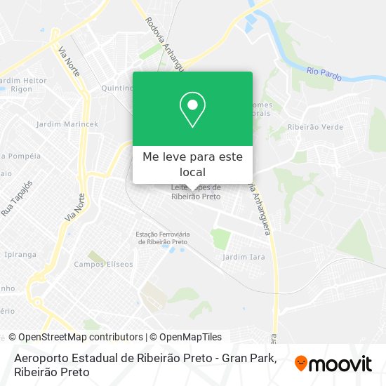 Aeroporto Estadual de Ribeirão Preto - Gran Park mapa