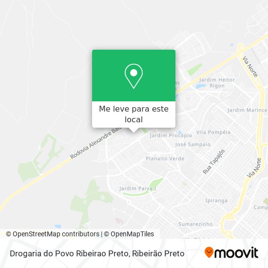 Drogaria do Povo Ribeirao Preto mapa