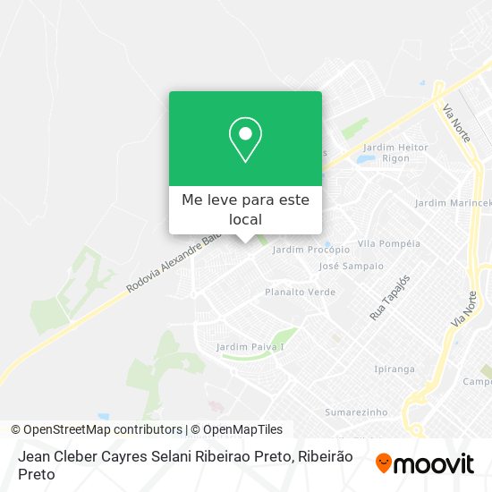 Jean Cleber Cayres Selani Ribeirao Preto mapa