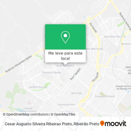 Cesar Augusto Silveira Ribeirao Preto mapa