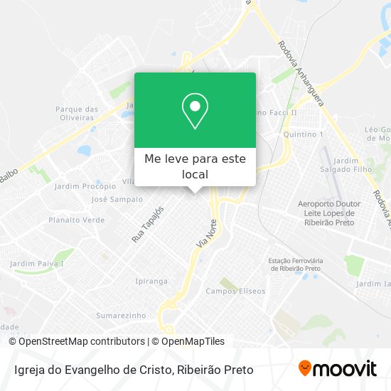 Igreja do Evangelho de Cristo mapa