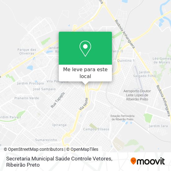 Secretaria Municipal Saúde Controle Vetores mapa