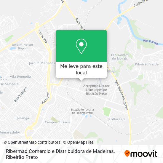 Ribermad Comercio e Distribuidora de Madeiras mapa