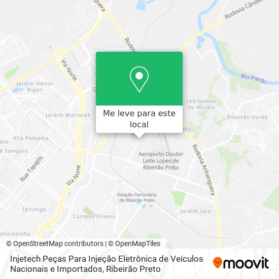 Injetech Peças Para Injeção Eletrônica de Veículos Nacionais e Importados mapa