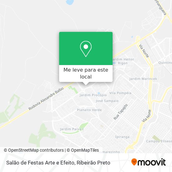 Salão de Festas Arte e Efeito mapa