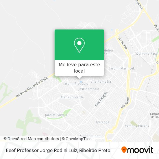 Eeef Professor Jorge Rodini Luiz mapa